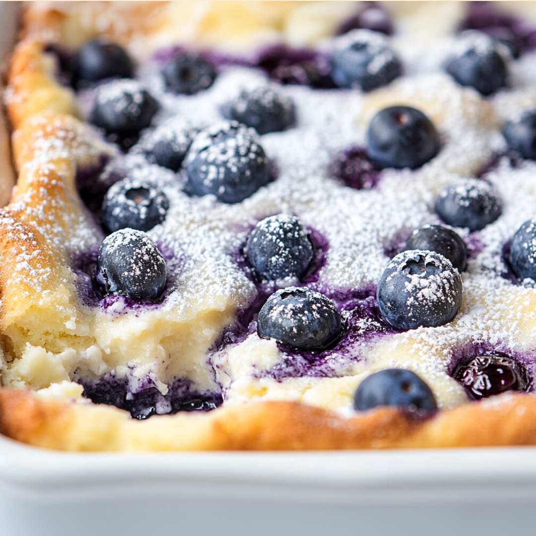 Blueberry Cottage Cheese Breakfast Bake