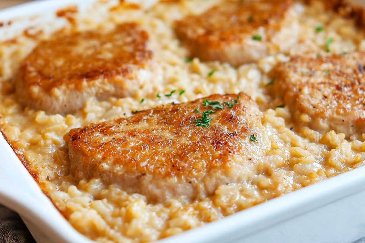 Pork Chop Casserole with Rice Recipe