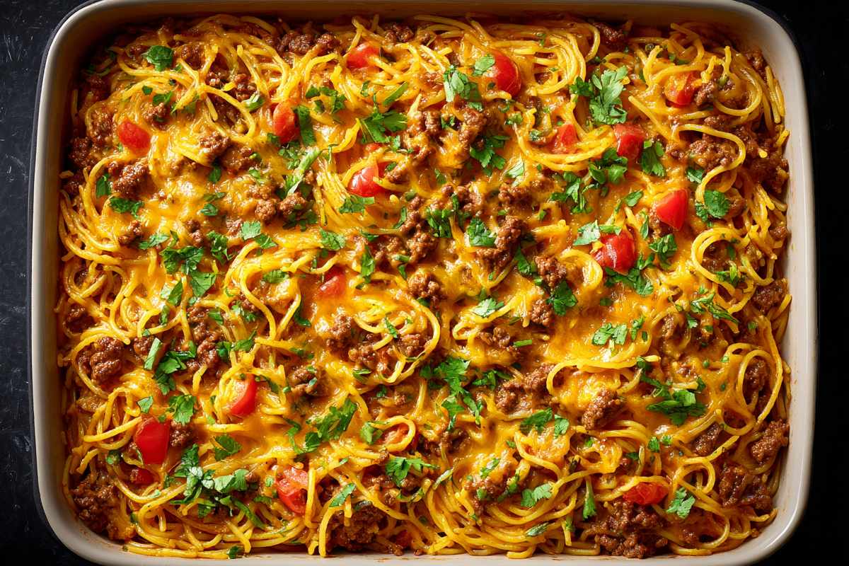 Taco Spaghetti Bake