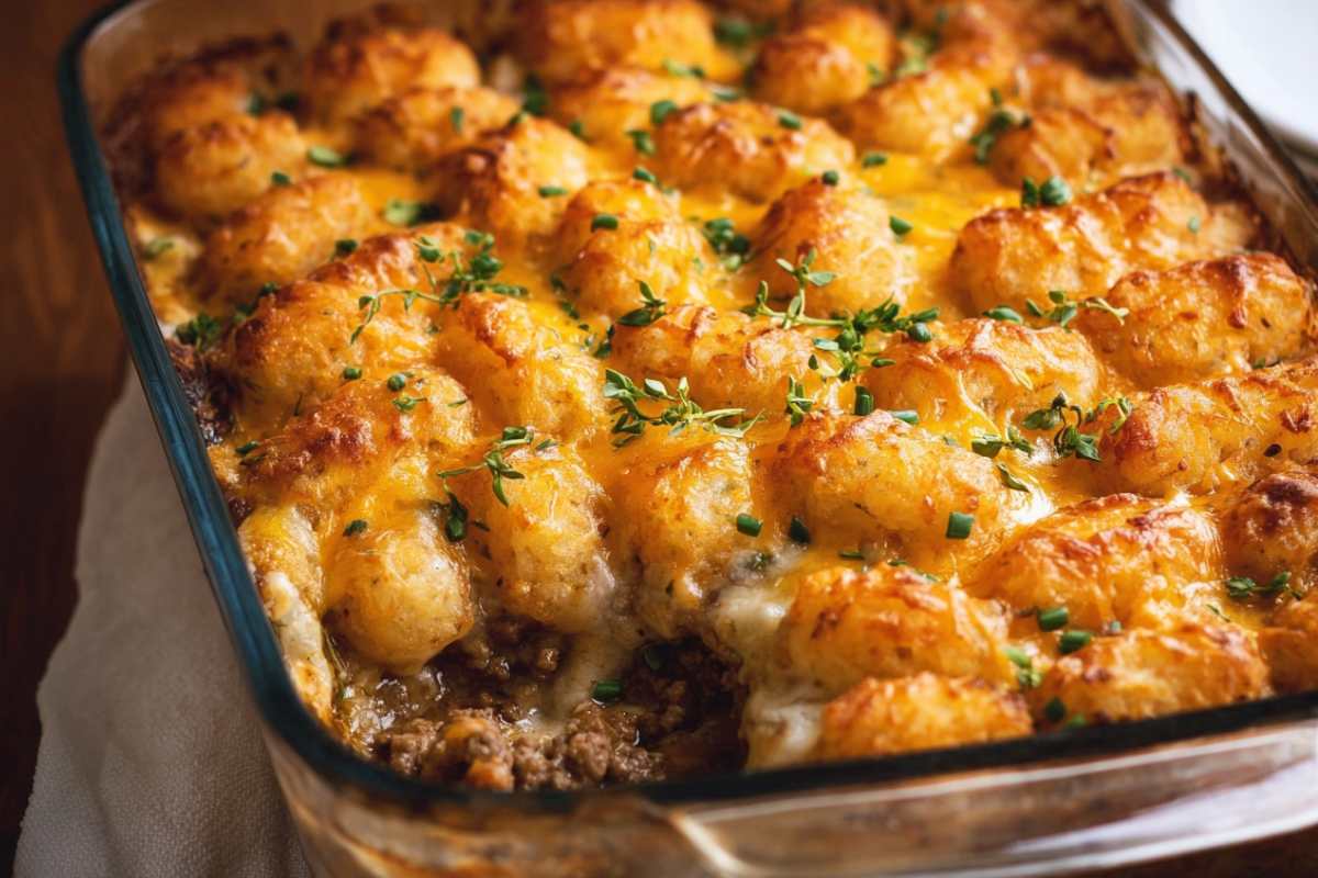 Tater Tot Casserole With Ground Beef Recipe